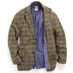 Territory Ahead -  Braeside Checked Blazer - Khaki - XL Tall - NWT